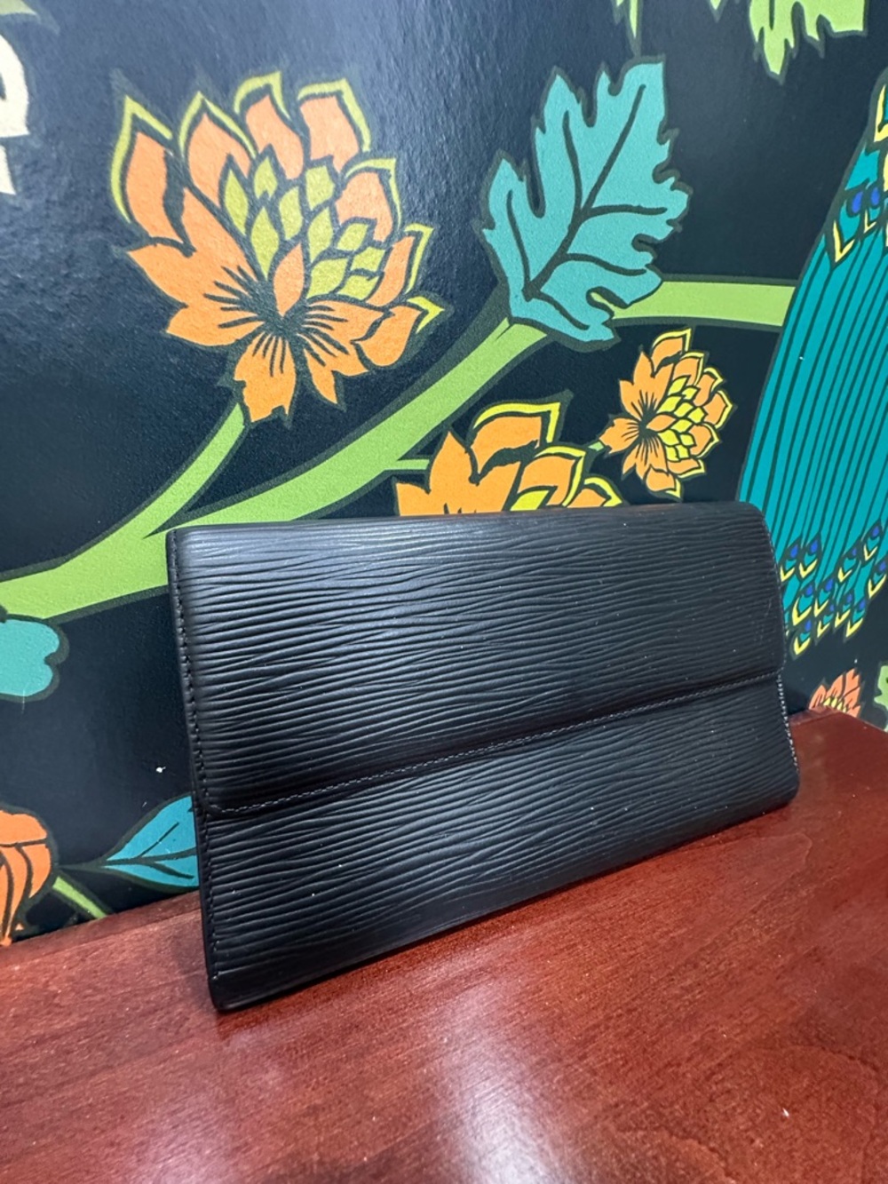 Louis Vuitton Epi Leather Long Wallet Black Purple Interior Continental - Picture 5 of 11